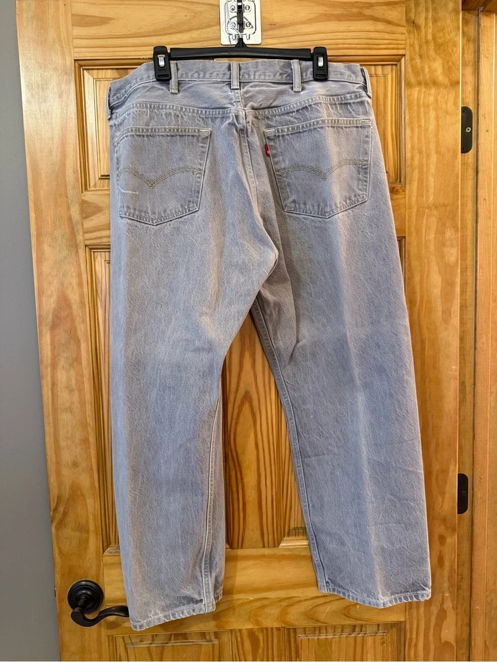 Levi's 501 Original Fit Button fly -Men's Light Gray 42 x 30